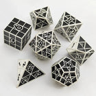 Gamers Guild AZ Foam Brain Games Puzzle Cube: Shades of Gray - Metal 8 piece Dice Set Foam Brain Games