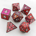 Gamers Guild AZ Foam Brain Games Puzzle Cube: Shades of Red - Metal 8 piece Dice Set Foam Brain Games