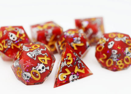 Gamers Guild AZ Foam Brain Games Some Body to Love: Sharp Edge Decal RPG Dice Set Foam Brain Games