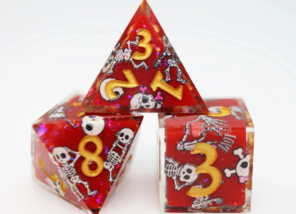 Gamers Guild AZ Foam Brain Games Some Body to Love: Sharp Edge Decal RPG Dice Set Foam Brain Games