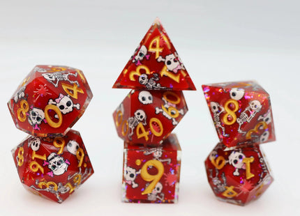 Gamers Guild AZ Foam Brain Games Some Body to Love: Sharp Edge Decal RPG Dice Set Foam Brain Games