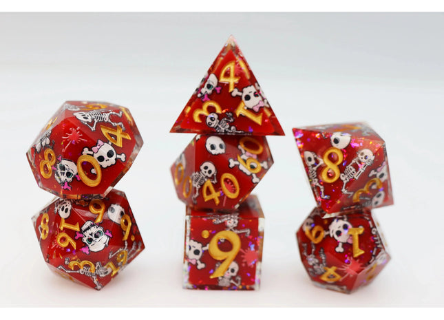 Gamers Guild AZ Foam Brain Games Some Body to Love: Sharp Edge Decal RPG Dice Set Foam Brain Games
