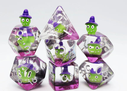 Gamers Guild AZ Foam Brain Games Wacky Witches RPG Dice Set (Pre-Order) Foam Brain Games