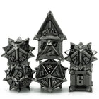 Gamers Guild AZ Foam Brain Games Warrior's Flail: Silver - Metal RPG Dice Set (Pre-Order) Foam Brain Games