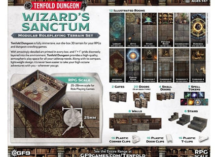 Gamers Guild AZ Gale Force Nine Tenfold Dungeon: Wizard's Sanctum Discontinue