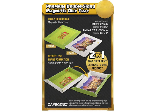 Gamers Guild AZ Gamegenic Clash of Clans: Premium Double-Sided Magnetic Dice Tray (Pre-Order) Asmodee