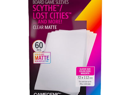 Gamers Guild AZ Gamegenic Gamegenic: Board Game Sleeves - Scythe Clear Matte Asmodee
