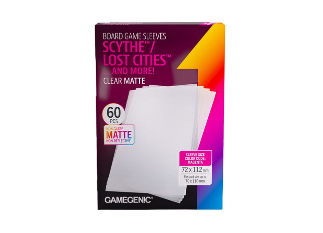 Gamers Guild AZ Gamegenic Gamegenic: Board Game Sleeves - Scythe Clear Matte Asmodee