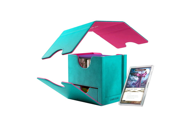 Gamers Guild AZ Gamegenic Gamegenic: Boxes - Sidekick Pro 100+ XL Convertible - Pink/Teal (Pre-Order) Asmodee