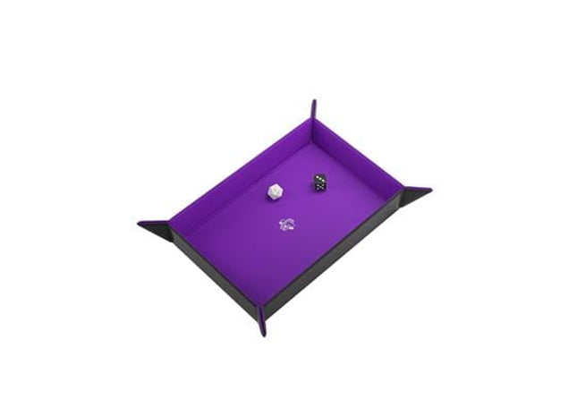 Gamers Guild AZ Gamegenic Gamegenic: Magnetic Dice Tray Rectangular Black/Purple (Pre-Order) Asmodee