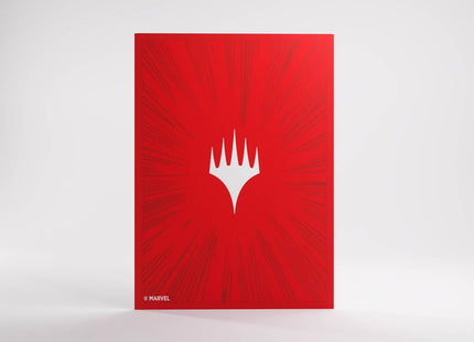 Gamers Guild AZ Gamegenic Gamegenic: Premium Double Sleeving Pack 100 - Magic the Gathering | Marvel Super Heroes - Comic Burst Red (Pre-Order) Asmodee