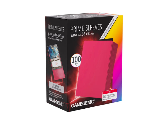 Gamers Guild AZ Gamegenic Gamegenic: Prime Sleeves - Red Asmodee