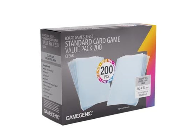 Gamers Guild AZ Gamegenic Gamegenic: Prime Sleeves - Standard Card Game Size Value Pack (200) Asmodee