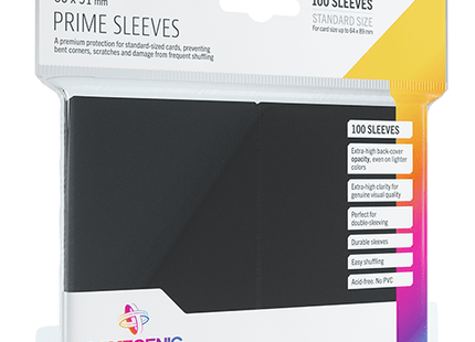 Gamers Guild AZ Gamegenic Gamegenic: Sleeves - Black Prime Asmodee