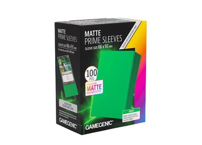 Gamers Guild AZ Gamegenic Gamegenic: Sleeves - Green Matte Prime 100ct Asmodee