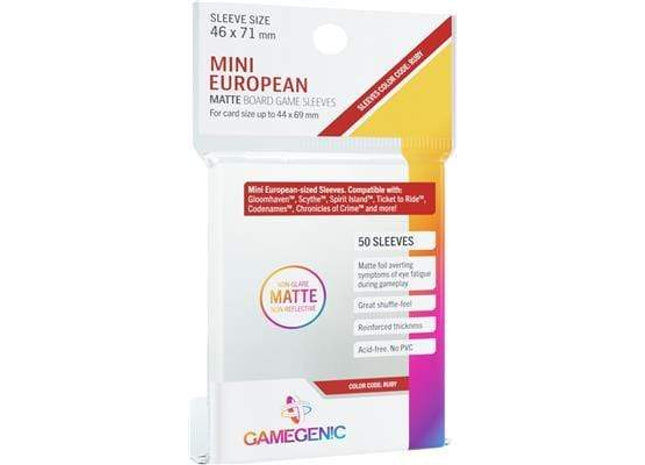 Gamers Guild AZ Gamegenic Gamegenic: Sleeves - Mini European Matte Asmodee