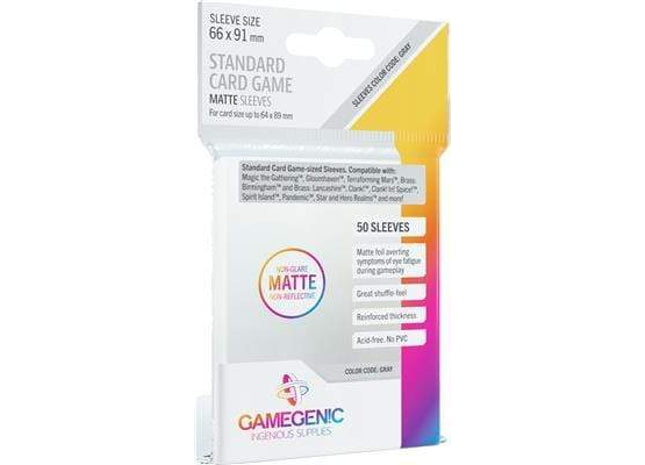 Gamers Guild AZ Gamegenic Gamegenic: Sleeves - Standard Card Game Matte Asmodee