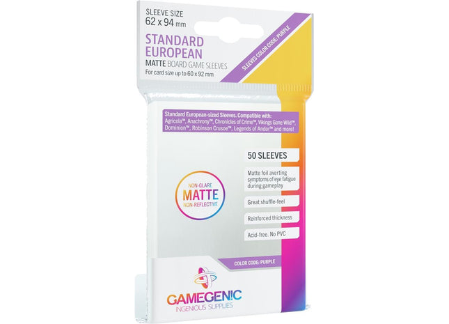 Gamers Guild AZ Gamegenic Gamegenic: Sleeves - Standard European Matte Asmodee
