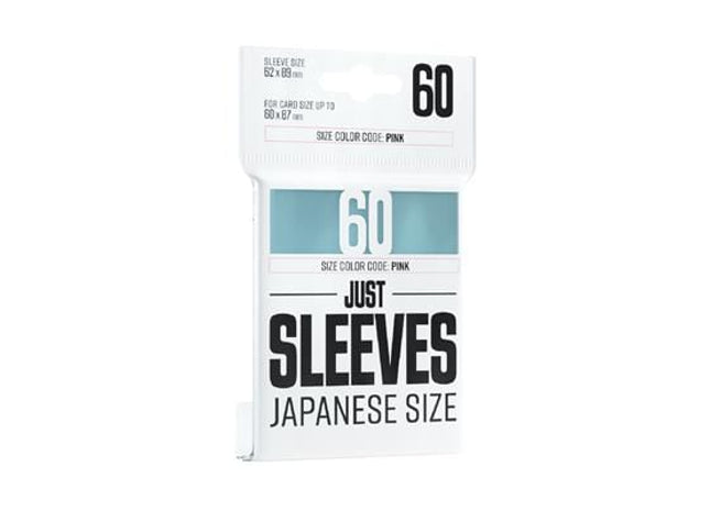 Gamers Guild AZ Gamegenic Just Sleeves: Japanese Clear Asmodee