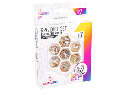 Gamers Guild AZ Gamegenic RPG Dice Set: Death Valley - Embraced Series Asmodee