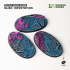 Gamers Guild AZ GamersGrass GamersGrass: Alien Infestation Bases, Oval 75mm (x3) GamersGrass
