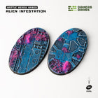 Gamers Guild AZ GamersGrass GamersGrass: Alien Infestation Bases, Oval 90mm (x2) GamersGrass