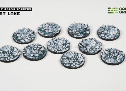 Gamers Guild AZ GamersGrass GamersGrass: Battle Ready Toppers - Frost Lake - Round 28mm (x10) GamersGrass