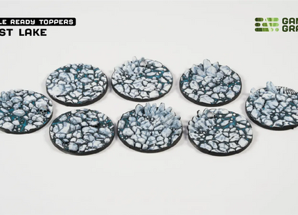 Gamers Guild AZ GamersGrass GamersGrass: Battle Ready Toppers - Frost Lake - Round 32mm (x8) GamersGrass