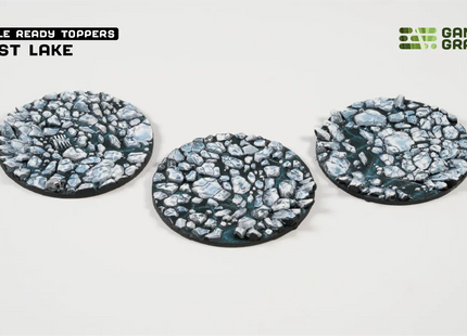 Gamers Guild AZ GamersGrass GamersGrass: Battle Ready Toppers - Frost Lake - Round 50mm (x3) GamersGrass
