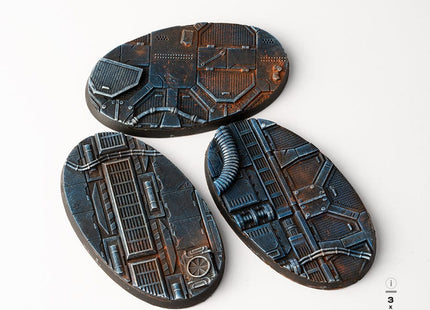Gamers Guild AZ GamersGrass GamersGrass: Spaceship Corridor Bases, Oval 75mm (x3) GamersGrass