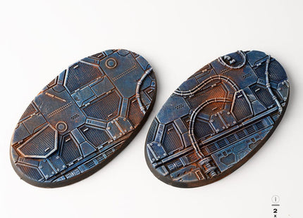 Gamers Guild AZ GamersGrass GamersGrass: Spaceship Corridor Bases, Oval 90mm (x2) GamersGrass