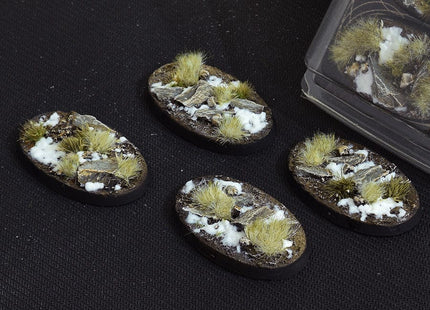Gamers Guild AZ GamersGrass GamersGrass: Winter Bases, Oval 60mm (x4) GamersGrass