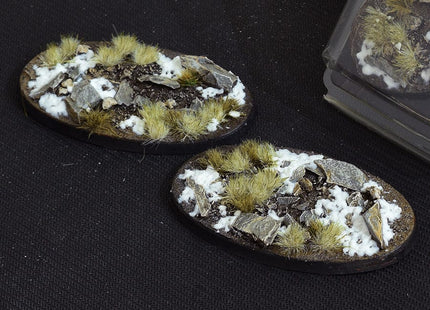 Gamers Guild AZ GamersGrass GamersGrass: Winter Bases, Oval 90mm (x2) GamersGrass