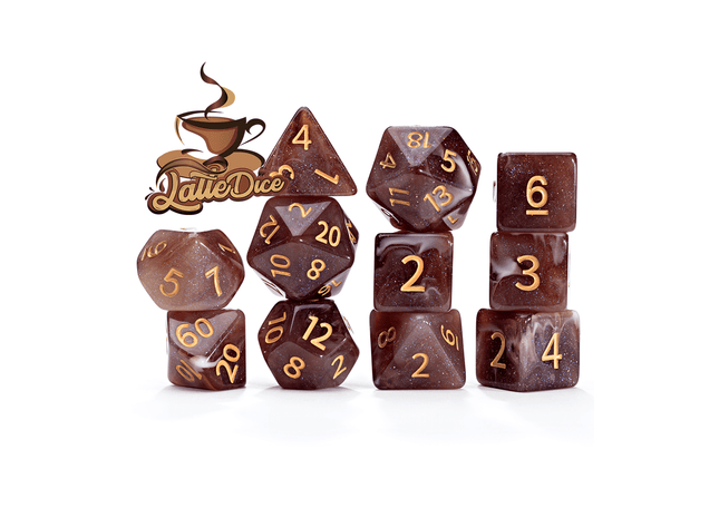 Gamers Guild AZ Gate Keeper Games Gate Keeper Games 11 Die Set: Aether Dice - Latte Gate Keeper Games