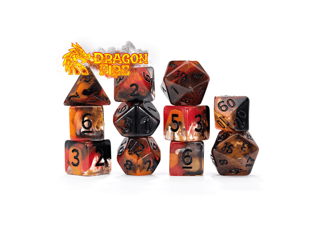 Gamers Guild AZ Gate Keeper Games Gate Keeper Games 11 Die Set: Essence Dice - Dragon Fire Gate Keeper Games