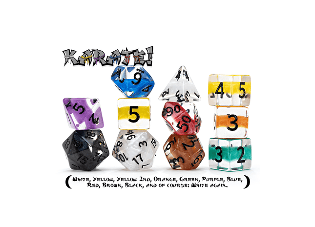 Gamers Guild AZ Gate Keeper Games Gate Keeper Games 11 Die Set: Neutron Dice - Karate! Gate Keeper Games