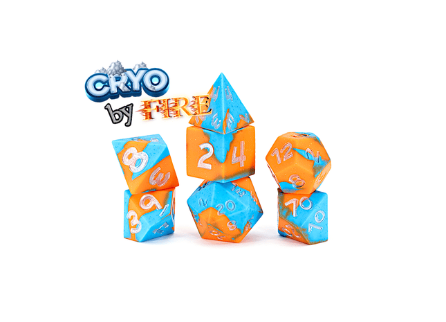 Gamers Guild AZ Gate Keeper Games Gate Keeper Games: Anti Stress Silicone Dice - Cryo By Fire Gate Keeper Games