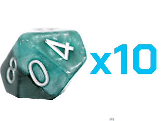 Gamers Guild AZ Gate Keeper Games Gate Keeper Games Set of 10 D10: Halfsies Dice -  Adamantine Gate Keeper Games