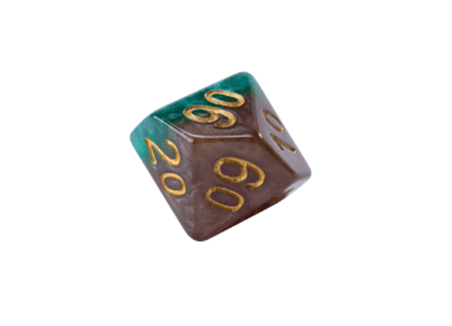 Gamers Guild AZ Gate Keeper Games GKG226-10d10 - Gate Keeper Games Set of 10 D10: Treant Halfsies Dice Gate Keeper Games