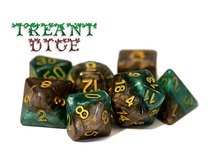 Gamers Guild AZ Gate Keeper Games GKG226-7d - Gate Keeper Games 7 Die Set: Treant Halfsies Dice Gate Keeper Games