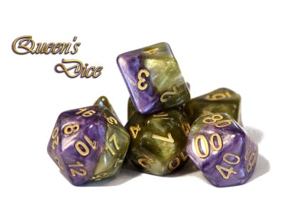 Gamers Guild AZ Gate Keeper Games GKG550-11d - Gate Keeper Games 11 Die Set: Queens Halfsies Dice Gate Keeper Games
