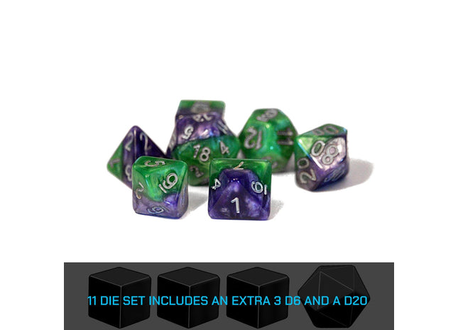 Gamers Guild AZ Gate Keeper Games GKG552-11d - Gate Keeper Games 11 Die Set: Joker Halfsies Dice Gate Keeper Games