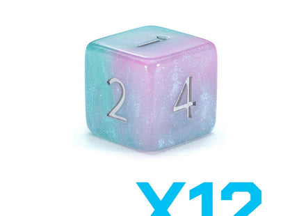 Gamers Guild AZ Gate Keeper Games GKGAE212-12d6 - Gate Keeper Games Set of 12 D6: Mintgenta Aether Dice Gate Keeper Games