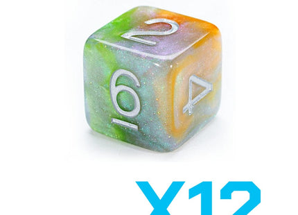 Gamers Guild AZ Gate Keeper Games GKGAE248-12d6 - Gate Keeper Games Set of 12 D6: Ork York Aether Dice Gate Keeper Games