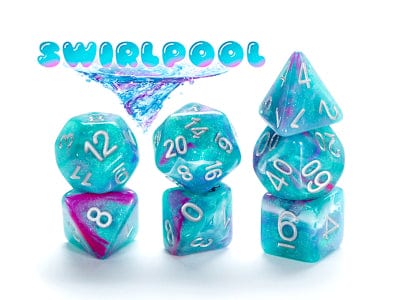 Gamers Guild AZ Gate Keeper Games GKGAE317-11d - Gate Keeper Games 11 Die Set: Swirlpool Aether Dice Gate Keeper Games