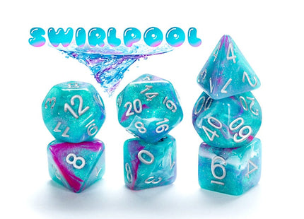 Gamers Guild AZ Gate Keeper Games GKGAE317-7d - Gate Keeper Games 7 Die Set: Swirlpool Aether Dice Gate Keeper Games