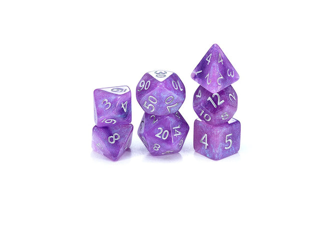Gamers Guild AZ Gate Keeper Games GKGAE557-7d - Gate Keeper Games 7 Die Set: Amethyst Aether Dice Gate Keeper Games