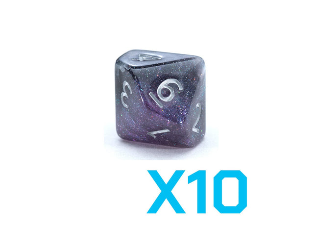 Gamers Guild AZ Gate Keeper Games GKGAE887-10d10 - Gate Keeper Games Set of 10 D10: Limbo Aether Dice Gate Keeper Games