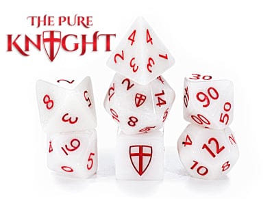 Gamers Guild AZ Gate Keeper Games GKGAS777-11d - Gate Keeper Games 11 Die Set: The Pure Knight Alea Simple Dice Gate Keeper Games