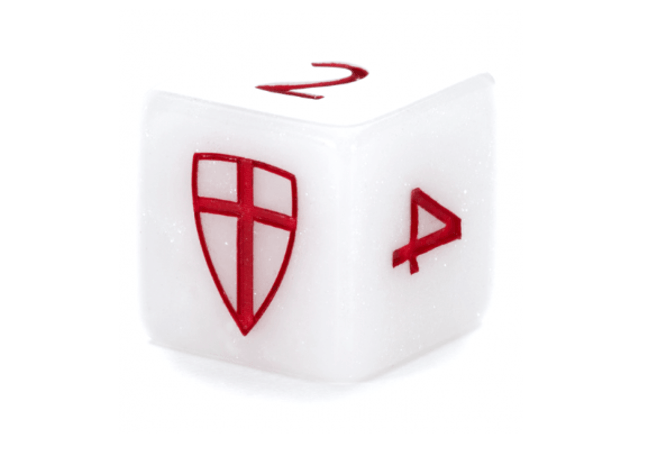 Gamers Guild AZ Gate Keeper Games GKGAS777-12d6 - Gate Keeper Games Set of 12 D6: The Pure Knight Alea Simple Dice Gate Keeper Games